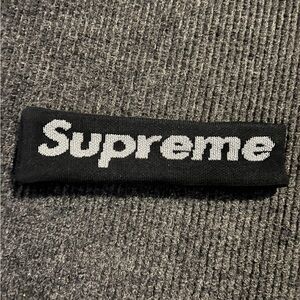 Supreme x New Era Reflective Black and White Headband